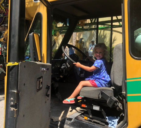 touch-a-truck-fun with young driver at the wheel